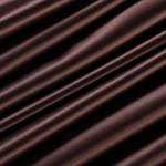 Dark brown crêpe back satin fabric in pure silk | new tess