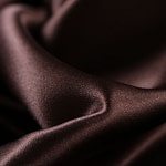 Dark brown crêpe back satin fabric in pure silk | new tess