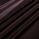 Cofee brown crêpe back satin fabric in pure silk | new tess