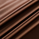 Cigar brown crêpe back satin fabric in pure silk | new tess