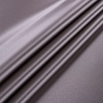 Tessuto Crepe Satin Argento per Abbigliamento
