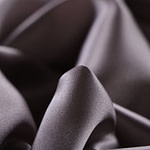 Tessuto Crepe Satin Argento per Abbigliamento