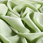 Apple Green Silk Crêpe de Chine Apparel Fabric