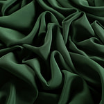 Spruce green crêpe de chine silk fabric | new tess