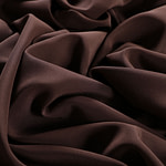 Dark brown crêpe de chine fabric | new tess
