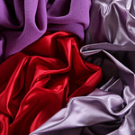 Wisteria Purple Silk Duchesse Apparel Fabric