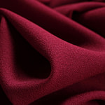 Ruby red wool crêpe fabric | new tess