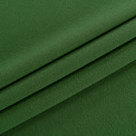 Galles green wool crêpe fabric | new tess