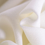 Optical white wool crêpe fabric | new tess