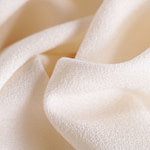 Ivory white wool crêpe fabric | new tess