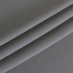 Steel gray wool crêpe fabric | new tess