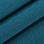 Peacock blue wool crêpe fabric | new tess