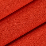 Coral brown wool crêpe fabric | new tess