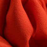 Coral brown wool crêpe fabric | new tess