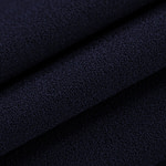 Navy blue wool crêpe fabric | new tess