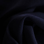 Navy blue wool crêpe fabric | new tess
