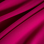 Cyclamen fuchsia double-faced wool crêpe fabric for dressmaking