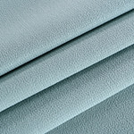 Opal blue double-faced wool crepe fabric | new tess