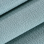 Opal blue double-faced wool crepe fabric | new tess