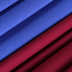 Ruby red wool crêpe fabric | new tess