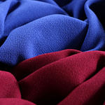 Ruby red wool crêpe fabric | new tess