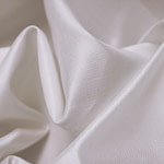 Lily white double shantung fabric in silk and cotton blend | new tess