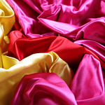 Lemon yellow silk duchesse satin fabric for dress - new tess