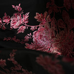 Elegant floral jacquard fabric for evening dress | new tess