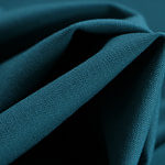 Peacock blue stretch wool gabardine fabric | new tess