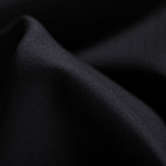 Black stretch wool gabardine fabric | new tess