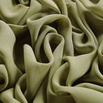 Tissu Couture Georgette Vert olive en Soie