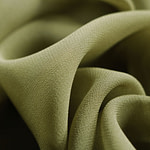 Tissu Couture Georgette Vert olive en Soie