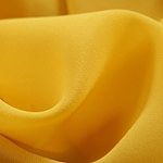 Sun Yellow Silk Georgette Apparel Fabric