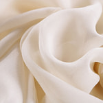Milk white georgette fabric | new tess