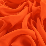 Coral orange georgette fabric | new tess