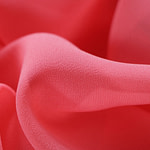 Tessuto Georgette Geranio per Abbigliamento