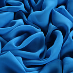 Portofino blue georgette fabric | new tess
