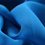 Portofino blue georgette fabric | new tess