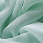 Chlorophyll green silk georgette fabric | new tess