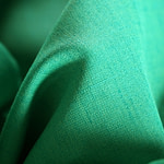 Emerald green linen blend fabric | new tess