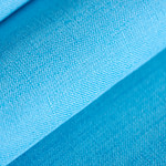 Turquoise blue linen blend fabric | new tess