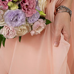 Candied pink pure silk organza fabric | new tess