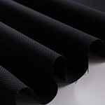Tissu piqué de coton stretch noir pour vêtements