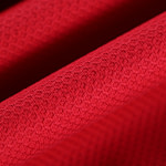 Fire red stretch cotton piqué fabric | new tess