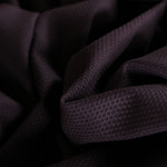 Dark brown stretch cotton piqué fabric | new tess