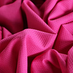 Fuchsia stretch cotton piqué fabric | new tess