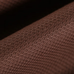 Cocoa brown stretch cotton piqué fabric | new tess