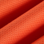 Tangerine orange stretch cotton piqué fabric | new tess