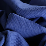 Sapphire blue stretch cotton piqué fabric | new tess