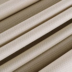 Ecru beige stretch cotton piqué fabric | new tess